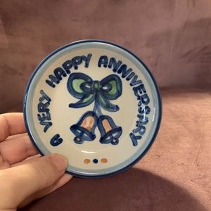 MA Hadley happy anniversary small plate
